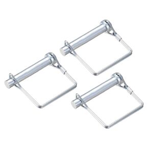 uxcell Shaft Locking Pin - 10mm x 60mm Coupler Pin for Farm Trailers Wagons Lawn Garden in Square 3Pcs