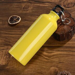 Aluminum Flat Military Canteen Water Bottle - for Travel Camping Hiking Outdoor Recreation with Hook Portable BPA Free 18oz Green
