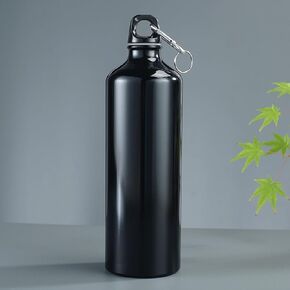 Aluminum Flat Military Canteen Water Bottle - for Travel Camping Hiking Outdoor Recreation with Hook Portable BPA Free 18oz Green