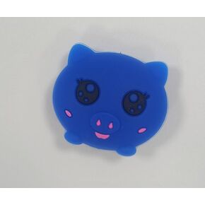 Blue Pig Cute Animal Shapes Tennis Racket Vibration Dampener Soft Silicon Racket Dampener Cartoon Shape Tennis Racquet Shock Absorbers Tennis Racket for Racquetball
