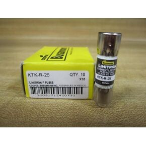 Bussmann KTK-R-25 Limitron BussFuse KTKR25 Cooper (Pack of 10)