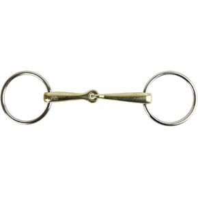 AK Loose Ring, Single Jointed Snaffle Horse Riding Bit in German Silver AKRS-2633