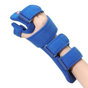 Resting Hand Splint, Stroke Hand Therapy Equipment, Hand Brace with Finger Support for Stroke Recovery Patients, Carpal Tunnel Syndrome, Arthritis, Tendinitis, Metacarpal Breaks (Left)