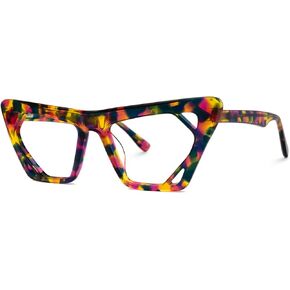 VOOGLAM Cateye Blue Glasses for Women Anti Eyestrain Dry Eyes Computer Phone TV Eyewear Cadogan
