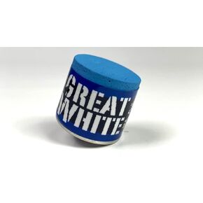 Great White Pool Cue Stick Chalk Billiards - Thresher Blue Single