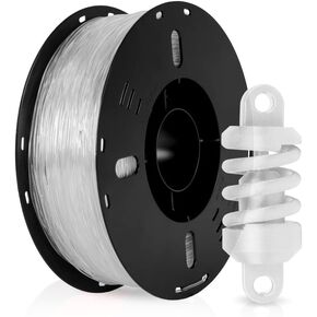 VOXELAB TPU Filament 1.75mm, PLA Elastic 3D Printer Filament, High Resilience, High Wear Resistance, High Interlayer Adhesion 95A Soft TPU 3D Printing Filament, 1KG/ Spool (2.2 lbs),TPU Natural