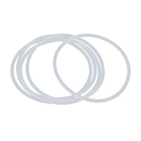 X AUTOHAUX Silicone O-Rings, 80mm OD 73.8mm ID 3.1mm Width VMQ Seal Gasket for Compressor Valves Pipe Repair, White, Pack of 5