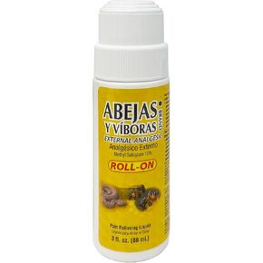 ABEJAS Y VIBORAS Soothing Roll-on for Muscles & Joints - Quick Absorption, Clean Application (3 Fl Oz/Pack of 1)