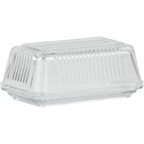 طبق زبدة زجاجي من هوم بيزكس، شفاف in Kuwait