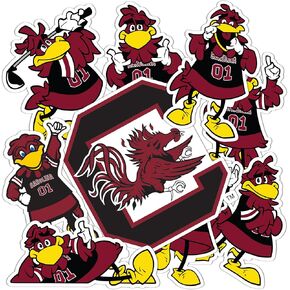 Desert Cactus University of South Carolina Gamecocks USC Cocky Stickers Vinyl Decals Laptop Water Bottle Car Scrapbook T2 (Type 2-2)