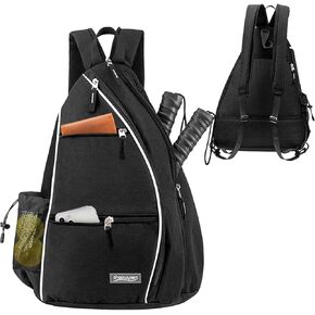 Pickleball Tennis Bag Backpack for Men Women - Sports Crossbody Franklin Pickle Ball Tennis Travel Sling Bag