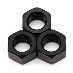 M6-1.0 (50 Pack) Stainless Steel Hex Nuts, Metric Hexagon Nuts, Stainless Steel 304 (18-8), UNC Coarse Thread Hex Nuts, Black Coated
