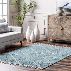 nuLOOM Kerry Geometric 3x5 Accent Rug for Living Room Bedroom Dining Room Entryway, Cream