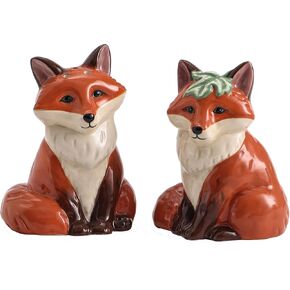 Bico Fox Salt & Pepper Shaker Set, Dishwasher Safe