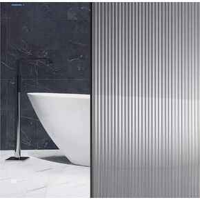 Privacy Window Film Frosted Glass Film Cover for Windows, Natural Opaque Non-Adhesive No Glue Anti UV Static Cling Decorative Films for Home Office Bathroom (Clear Frosted 50 * 200cm/19.7 * 78.7inch)
