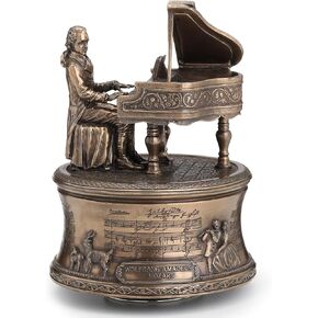 Veronese Design 5 7/8 Inch Mozart The Magic Flute Spinning Music Box