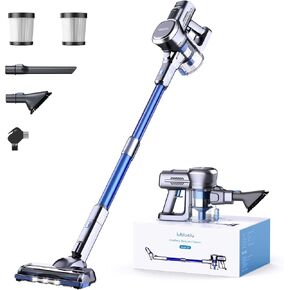 Lubluelu Cordless Vacuum Cleaner,25000Pa Cordless Stick Vacuum with 235W Brushless Motor, 50min Runtime, Detachable Battery, Self-Standing Vacuum for Hard Floor, Carpet, Pet Hair