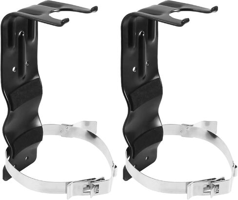 5LB Fire Extinguishers Mount Bracket for Home Business Truck for RV Small Mini Fire Extinguishers - Heavy Duty Fire Extinguisher Holder with All Needed Included (2 Pack), Black in Saudi Arabia