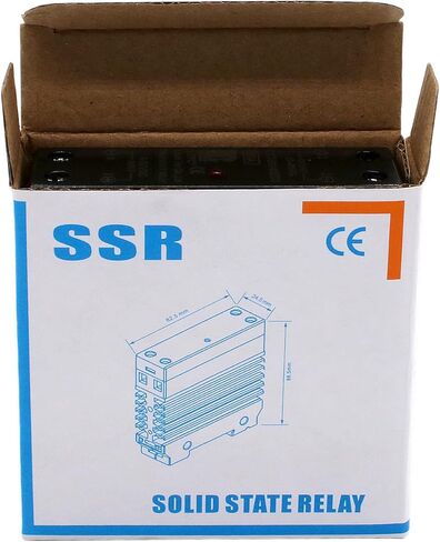 SSR 80 DA Solid State Relay DC to AC (Input 3-32V DC Output 24-480V AC) with Radiator, 80Amp Din Mount in Saudi Arabia