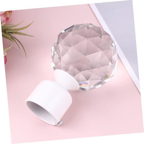 Finials for Curtain Rods Crystal Curtain Pole Home Decor Window Treatment Accessories Curtain Rail Ends in Saudi Arabia