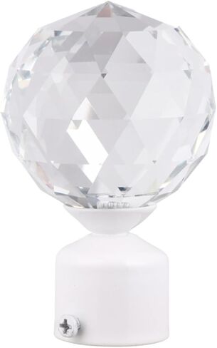 Finials for Curtain Rods Crystal Curtain Pole Home Decor Window Treatment Accessories Curtain Rail Ends in Saudi Arabia
