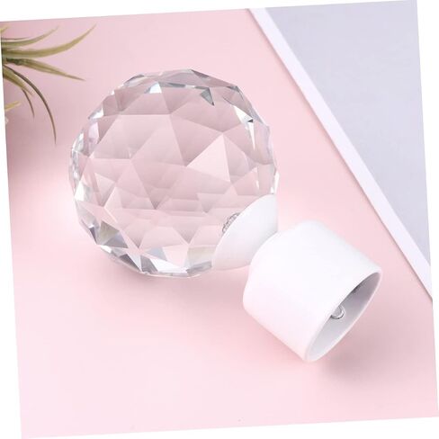 Finials for Curtain Rods Crystal Curtain Pole Home Decor Window Treatment Accessories Curtain Rail Ends in Saudi Arabia