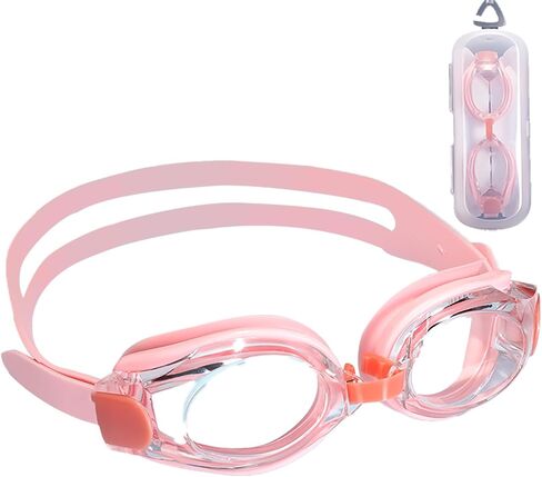 nearsighted Swim Goggles-2.0-3.0-4.0 Adjustable Headband Sealed Anti Fog UV Protection Adult Goggles in Saudi Arabia