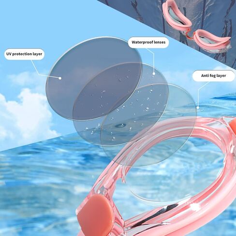 nearsighted Swim Goggles-2.0-3.0-4.0 Adjustable Headband Sealed Anti Fog UV Protection Adult Goggles in Saudi Arabia