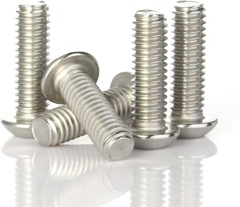 براغي بغطاء مقبس رأس 1/4-20 × 1 بوصة، 18-8 من الفولاذ المقاوم للصدأ 304، محرك ألين سداسي، لمسة نهائية لامعة، خيط كامل، 50 قطعة in Kuwait