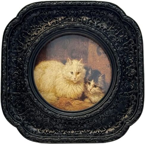 CISOO 3x3 Vintage Small Picture Frame, Antique Ornate Gold Square Photo Frame for Table Top and Wall Display, Decorative Floral Design Retro Home Decor, Photo Gallery Art in Saudi Arabia
