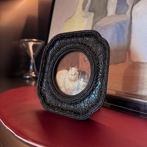CISOO 3x3 Vintage Small Picture Frame, Antique Ornate Gold Square Photo Frame for Table Top and Wall Display, Decorative Floral Design Retro Home Decor, Photo Gallery Art in Saudi Arabia