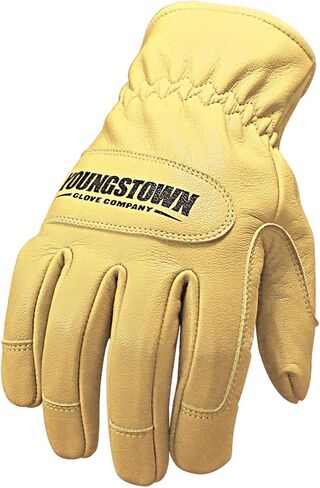Youngstown Glove Ground Double Layered Leather Work Gloves For Men - Arc Rated, Puncture Resistant - Tan, Large in Saudi Arabia