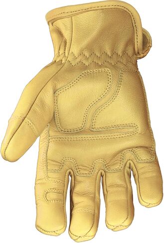 Youngstown Glove Ground Double Layered Leather Work Gloves For Men - Arc Rated, Puncture Resistant - Tan, Large in Saudi Arabia