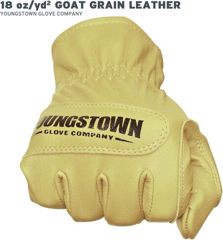 Youngstown Glove Ground Double Layered Leather Work Gloves For Men - Arc Rated, Puncture Resistant - Tan, Large in Saudi Arabia