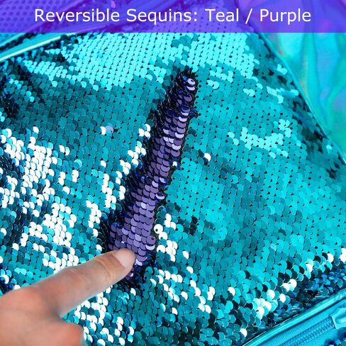 Hologram Sequin Backpack Sequin School Backpack for Girls Kids Elementary Bookbag Flip Sequence Holographic Book Bags in Saudi Arabia