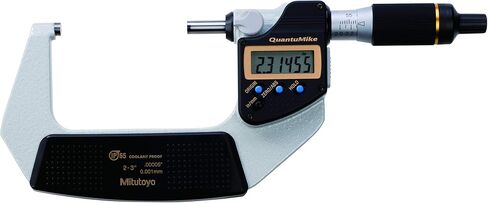 Mitutoyo 293-185-30 QuantuMike DIGIMATIC Micrometer, 0-1", IP65, 0.00005", NO SPC, Black/Gray in Saudi Arabia