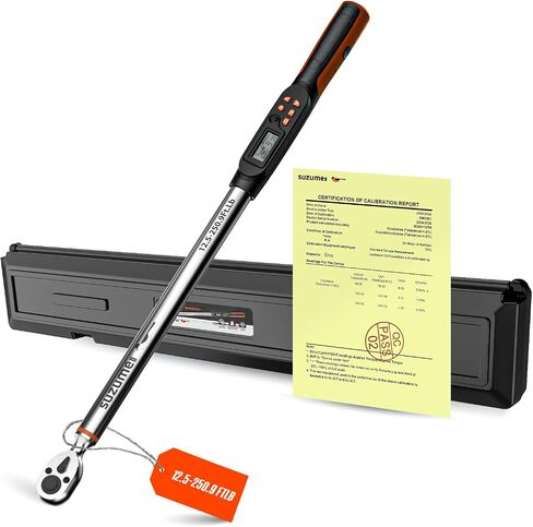 SUZUME 1/4 Torque Wrench Digital (1.1-22.2 Ft.Lb/ 1.5-30 N.m) Data Storage Digital Torque Wrench 1/4 Drive with Buzzer and LED Flash ±2% High Accuracy Digital Torque Wrench for Bicycle in Saudi Arabia