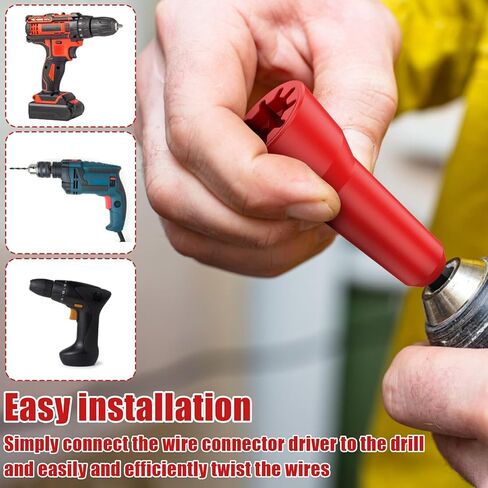 أداة لف سلك المثقاب، أداة لف الأسلاك السريعة، أدوات الأسلاك، محرك موصل مع ظرف 6.32 مم، كفاءة الأسلاك المحسنة (قطعتان فضيتان) in Kuwait