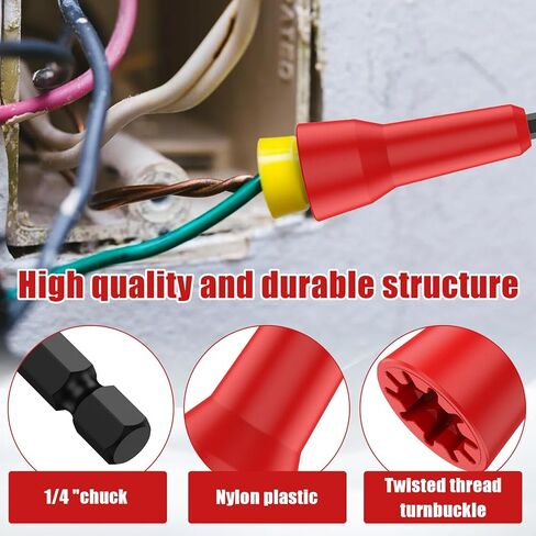 أداة لف سلك المثقاب، أداة لف الأسلاك السريعة، أدوات الأسلاك، محرك موصل مع ظرف 6.32 مم، كفاءة الأسلاك المحسنة (قطعتان فضيتان) in Kuwait