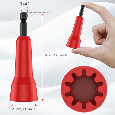 أداة لف سلك المثقاب، أداة لف الأسلاك السريعة، أدوات الأسلاك، محرك موصل مع ظرف 6.32 مم، كفاءة الأسلاك المحسنة (قطعتان فضيتان) in Kuwait