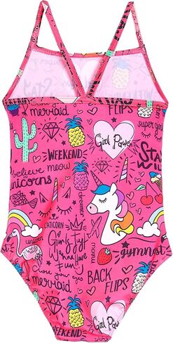 Girls Swimsuits Sports Bathing Suit One Piece Swimwear for Kids Summer Beach in Saudi Arabia