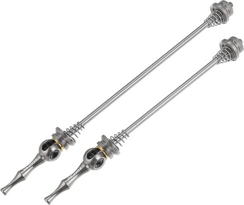X AUTOHAUX 1 Pair Bike Bicycle Quick Release Axles Skewers Lever Front Rear Bike Axle Wheel Hub 140mm 180mm for MTB Moutain Road Bike Titanium Alloy in Saudi Arabia