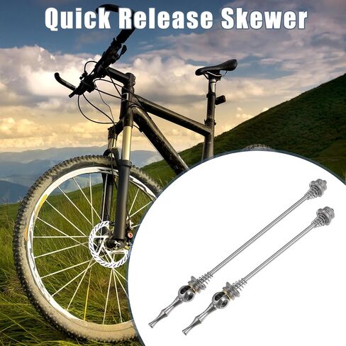 X AUTOHAUX 1 Pair Bike Bicycle Quick Release Axles Skewers Lever Front Rear Bike Axle Wheel Hub 140mm 180mm for MTB Moutain Road Bike Titanium Alloy in Saudi Arabia