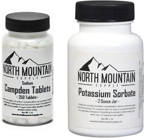 North Mountain Supply Campden Tablets (Sodium Metabisulfite) - 100 Tablets - 2 Ounce Jar in Saudi Arabia