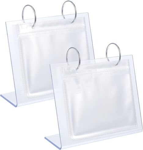2pcs Vertical Photo Album 5 Inch Photo Flip Frame Flip Display Stand Calendar Photo Album Desk Photo Frame Clear Acrylic Photo Calendar Photo Calendar in Saudi Arabia