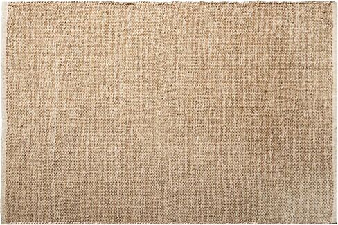 Hausattire Jute Woven Area Rug 4'x6' - Natural, Large Vintage Farmhouse Carpet for Bedroom, Living Room, Kitchen | Bohemian Decorative Country Style Dining Area Rugs - 48x72 Inch in Saudi Arabia