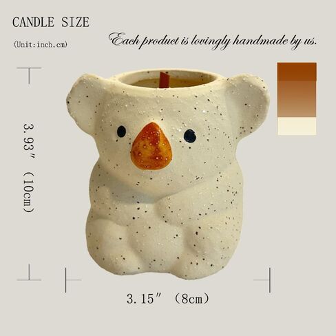 Koala Gifts for Women， Candles for Home Scented， Cute Candles， Room Decor Aesthetic， Handmade Soy Wax Candle for Birthday ， Unique Design， Aromatherapy Candle in Saudi Arabia
