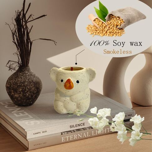 Koala Gifts for Women， Candles for Home Scented， Cute Candles， Room Decor Aesthetic， Handmade Soy Wax Candle for Birthday ， Unique Design， Aromatherapy Candle in Saudi Arabia