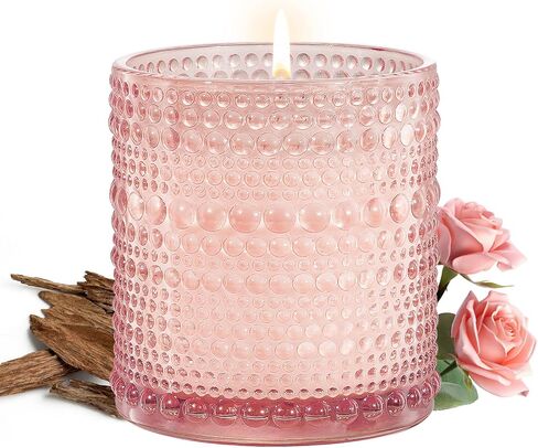 شمعة معطرة برائحة العود من أويلايف روز نوير للنساء، شموع للمنزل معطرة من الصويا الطبيعي هدية للنساء، 7 أونصة in Saudi Arabia