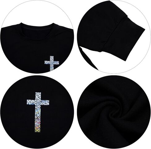 FASHGL Christian Sweatshirt Women Bible Verse Sweatshirts Religious Sayings Pullover Tops Oversized Floral Graphic Shirt in Kuwait